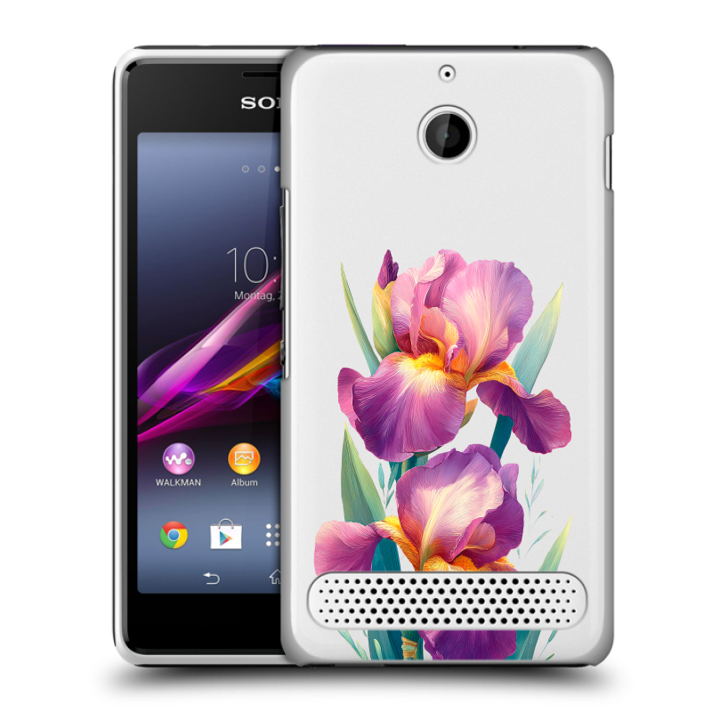 Пластиковый чехол на Sony Xperia E1 с принтом Цветы орхидеи Пластиковый чехол на Sony Xperia E1 с принтом Цветы орхидеи