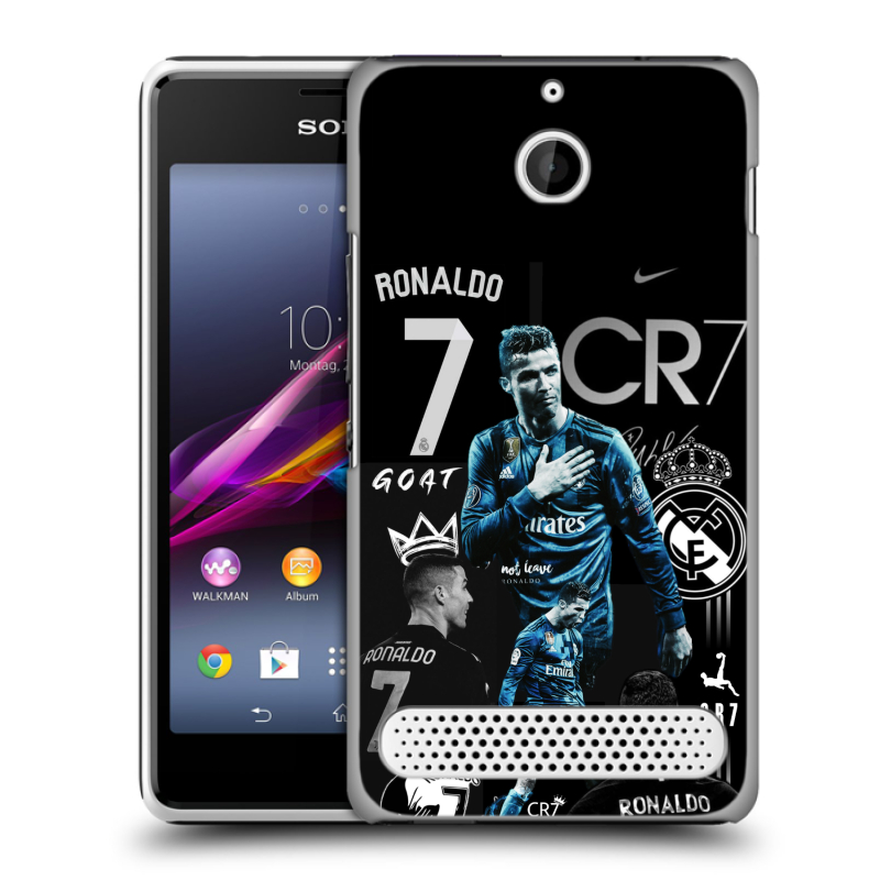 Пластиковый чехол на Sony Xperia E1 с принтом Реал Роналдо Пластиковый чехол на Sony Xperia E1 с принтом Реал Роналдо