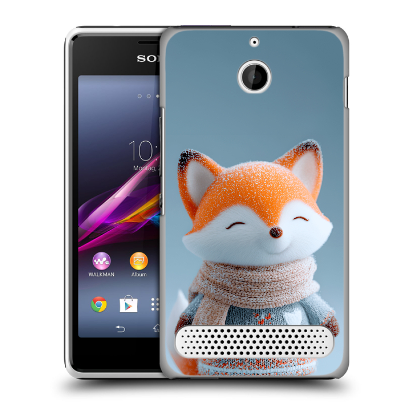 Пластиковый чехол на Sony Xperia E1 с принтом Лиса Пластиковый чехол на Sony Xperia E1 с принтом Лиса