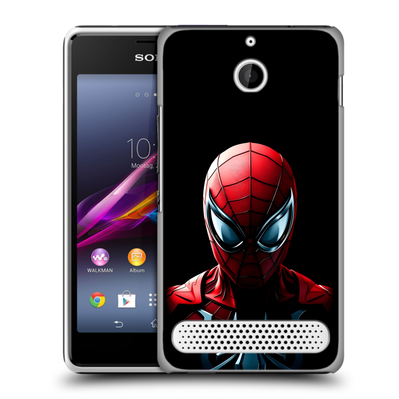 Пластиковый чехол на Sony Xperia E1 с принтом Spiderman Человек паук Пластиковый чехол на Sony Xperia E1 с принтом Spiderman Человек паук