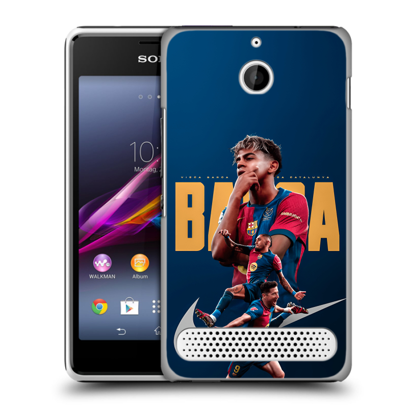 Пластиковый чехол на Sony Xperia E1 с принтом Барселона Barca Yamal Пластиковый чехол на Sony Xperia E1 с принтом Барселона Barca Yamal