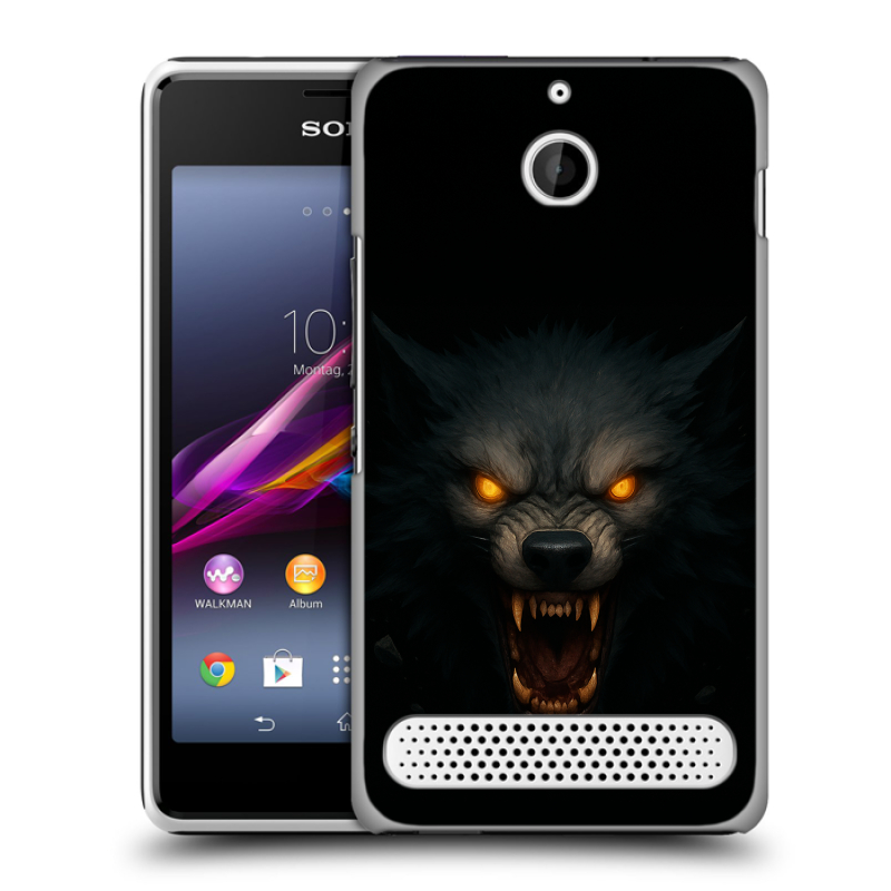 Пластиковый чехол на Sony Xperia E1 с принтом Волк Пластиковый чехол на Sony Xperia E1 с принтом Волк