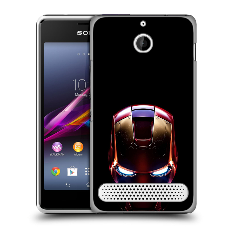 Пластиковый чехол на Sony Xperia E1 с принтом IronMan Железный человек Пластиковый чехол на Sony Xperia E1 с принтом IronMan Железный человек