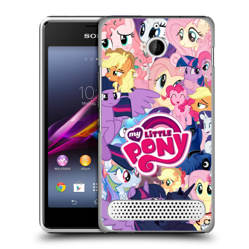 Пластиковый чехол на Sony Xperia E1 с принтом My little pony Дружба чудо Пластиковый чехол на Sony Xperia E1 с принтом My little pony Дружба чудо