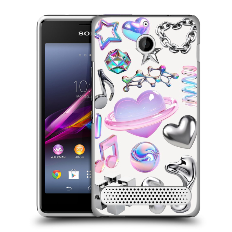 Пластиковый чехол на Sony Xperia E1 с принтом Y2K Пластиковый чехол на Sony Xperia E1 с принтом Y2K