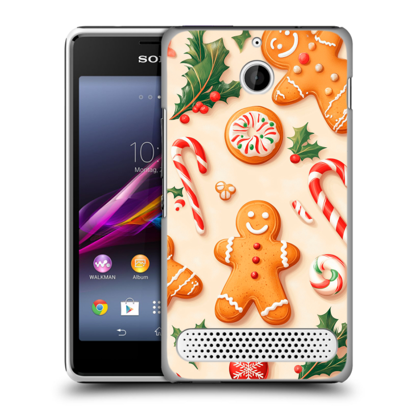 Пластиковый чехол на Sony Xperia E1 с принтом Новый год Пластиковый чехол на Sony Xperia E1 с принтом Новый год
