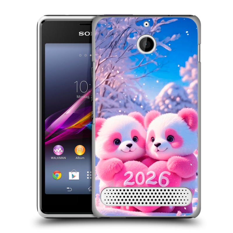 Пластиковый чехол на Sony Xperia E1 с принтом Новый год Пластиковый чехол на Sony Xperia E1 с принтом Новый год