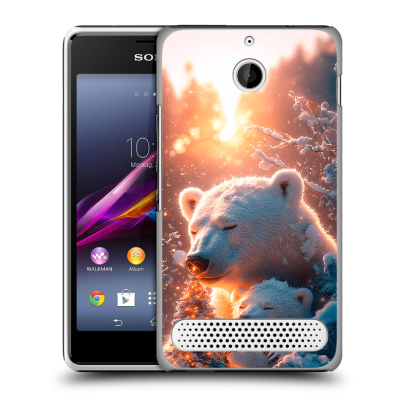 Пластиковый чехол на Sony Xperia E1 с принтом Новый год Пластиковый чехол на Sony Xperia E1 с принтом Новый год
