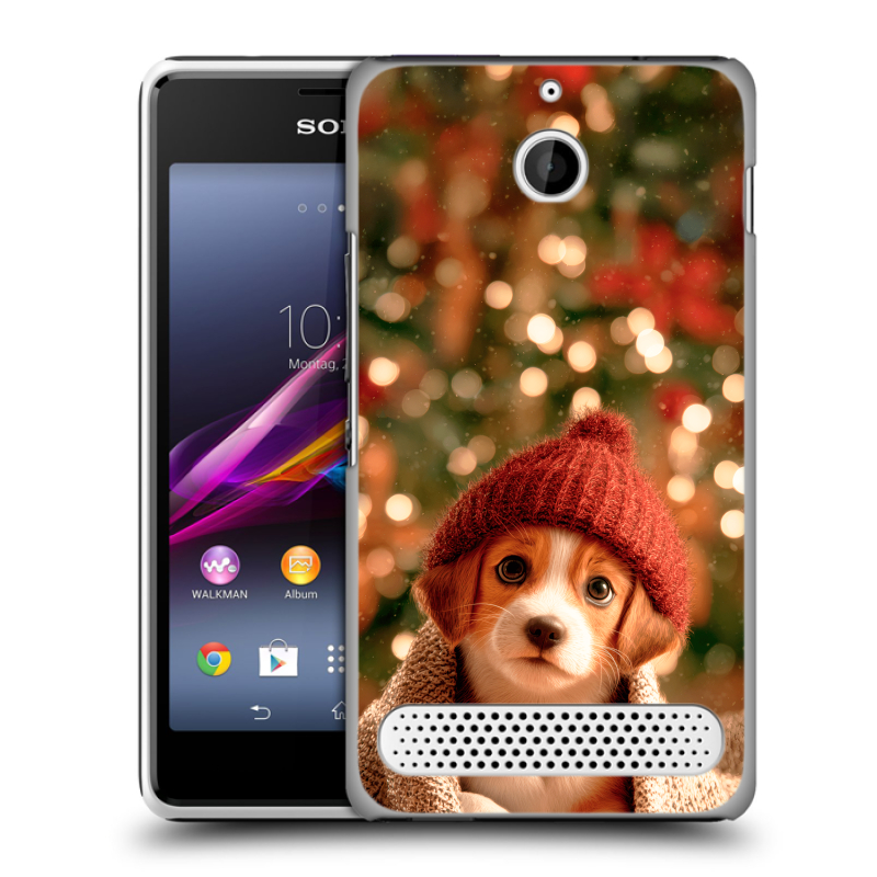 Пластиковый чехол на Sony Xperia E1 с принтом Новый год Пластиковый чехол на Sony Xperia E1 с принтом Новый год