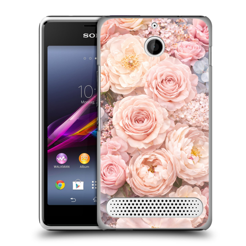 Пластиковый чехол на Sony Xperia E1 с принтом женский Пластиковый чехол на Sony Xperia E1 с принтом женский