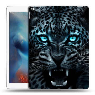 Силиконовый чехол на планшета Ipad Pro с принтом Темный леопард