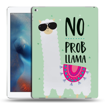 Силиконовый чехол на планшета Ipad Pro с принтом Лама