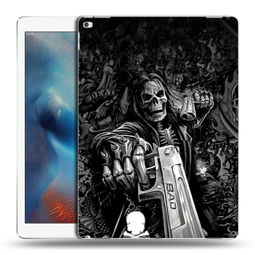 Силиконовый чехол на планшета Ipad Pro с принтом Скелет
