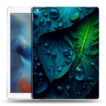 Силиконовый чехол на планшета Ipad Pro с принтом Листья