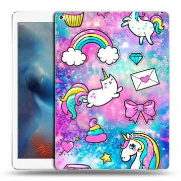 Силиконовый чехол на Ipad Pro с принтом Единороги