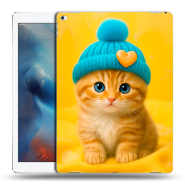 Силиконовый чехол на Ipad Pro с принтом Котенок в шапке Силиконовый чехол на Ipad Pro с принтом Котенок в шапке