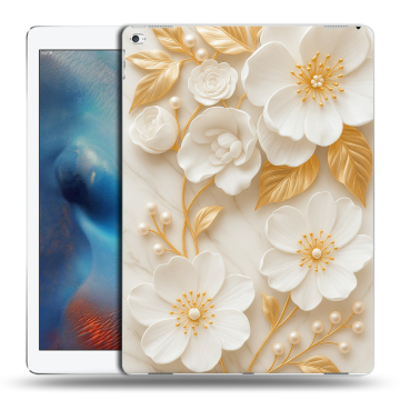 Силиконовый чехол на Ipad Pro с принтом Цветы Силиконовый чехол на Ipad Pro с принтом Цветы