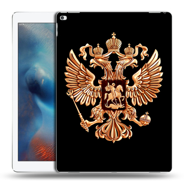 Силиконовый чехол на Ipad Pro с принтом Герб России золотой Силиконовый чехол на Ipad Pro с принтом Герб России золотой