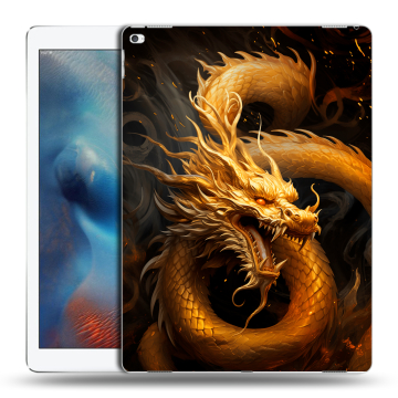 Силиконовый чехол на Ipad Pro с принтом Золотой дракон Силиконовый чехол на Ipad Pro с принтом Золотой дракон
