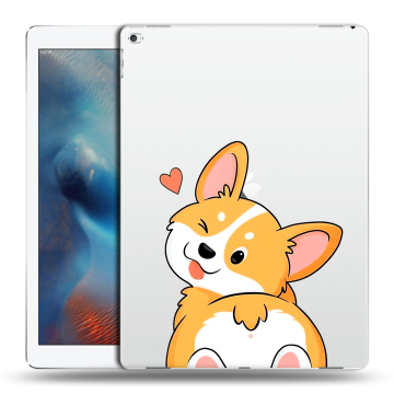 Силиконовый чехол на Ipad Pro с принтом Корги Силиконовый чехол на Ipad Pro с принтом Корги
