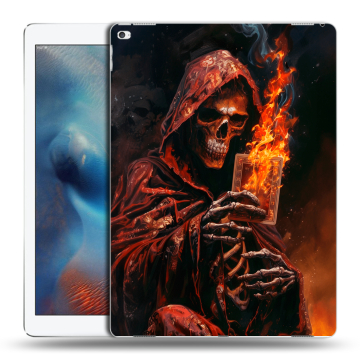 Силиконовый чехол на Ipad Pro с принтом Скелет и карты Силиконовый чехол на Ipad Pro с принтом Скелет и карты