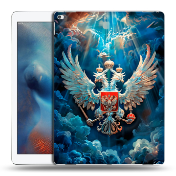 Силиконовый чехол на Ipad Pro с принтом Герб флаг России Силиконовый чехол на Ipad Pro с принтом Герб флаг России