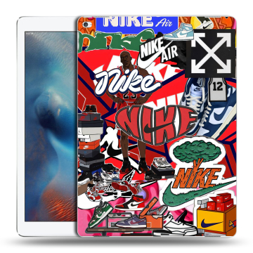 Силиконовый чехол на Ipad Pro с принтом Найк Nike яркий Силиконовый чехол на Ipad Pro с принтом Найк Nike яркий