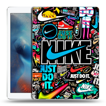 Силиконовый чехол на Ipad Pro с принтом найк nike черный Силиконовый чехол на Ipad Pro с принтом найк nike черный