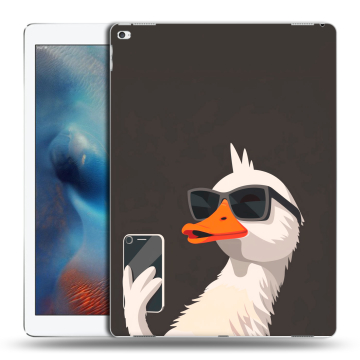 Силиконовый чехол на Ipad Pro с принтом утка в очках Силиконовый чехол на Ipad Pro с принтом утка в очках