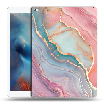 Силиконовый чехол на Ipad Pro с принтом розовый мрамор Силиконовый чехол на Ipad Pro с принтом розовый мрамор