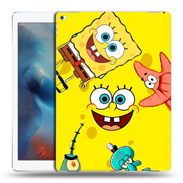 Силиконовый чехол на Ipad Pro с принтом Спанч боб Спанчбоб Силиконовый чехол на Ipad Pro с принтом Спанч боб Спанчбоб