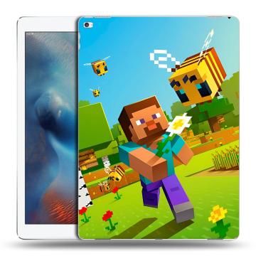 Силиконовый чехол на Ipad Pro с принтом Майнкрафт Minecraft
