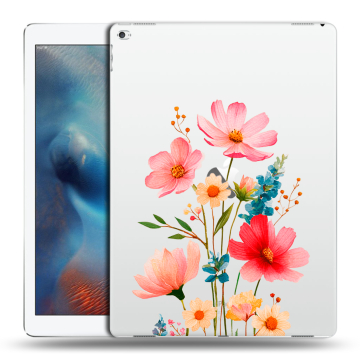 Силиконовый чехол на Ipad Pro с принтом Цветы