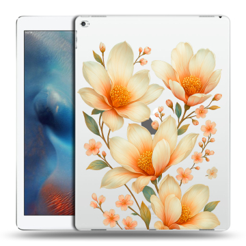 Силиконовый чехол на Ipad Pro с принтом Цветы