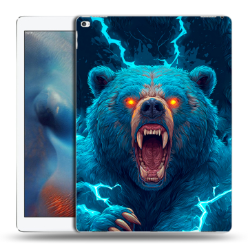Силиконовый чехол на Ipad Pro с принтом Медведь