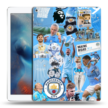Силиконовый чехол на Ipad Pro с принтом Man City Манчестер Сити