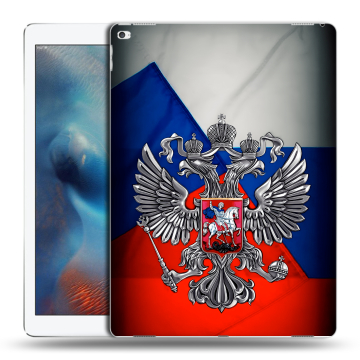 Силиконовый чехол на Ipad Pro с принтом Флаг России Силиконовый чехол на Ipad Pro с принтом Флаг России