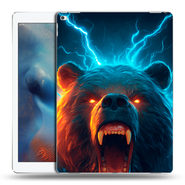 Силиконовый чехол на Ipad Pro с принтом Медведь