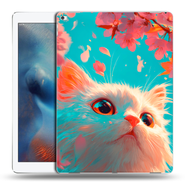 Силиконовый чехол на Ipad Pro с принтом Красивый кот