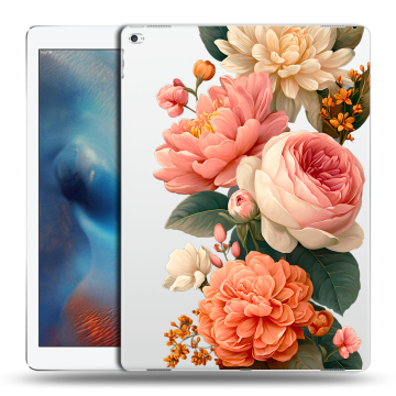 Силиконовый чехол на Ipad Pro с принтом цветы