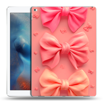 Силиконовый чехол на Ipad Pro с принтом Розовые бантики Силиконовый чехол на Ipad Pro с принтом Розовые бантики