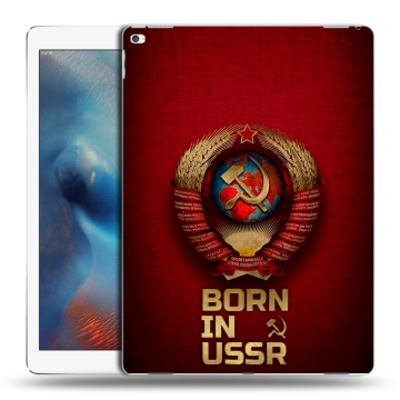 Силиконовый чехол на Ipad Pro с принтом Флаг Герб СССР