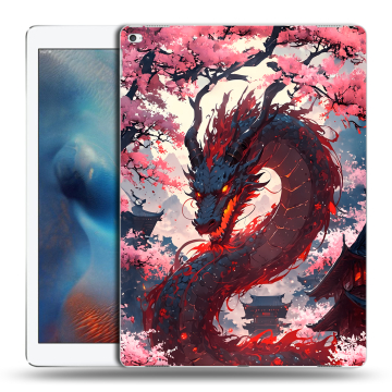 Силиконовый чехол на Ipad Pro с принтом Дракон Японский Силиконовый чехол на Ipad Pro с принтом Дракон Японский