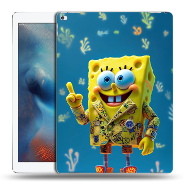Силиконовый чехол на Ipad Pro с принтом Спанч боб Спанчбоб Силиконовый чехол на Ipad Pro с принтом Спанч боб Спанчбоб