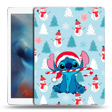 Силиконовый чехол на Ipad Pro с принтом Стич Новый год