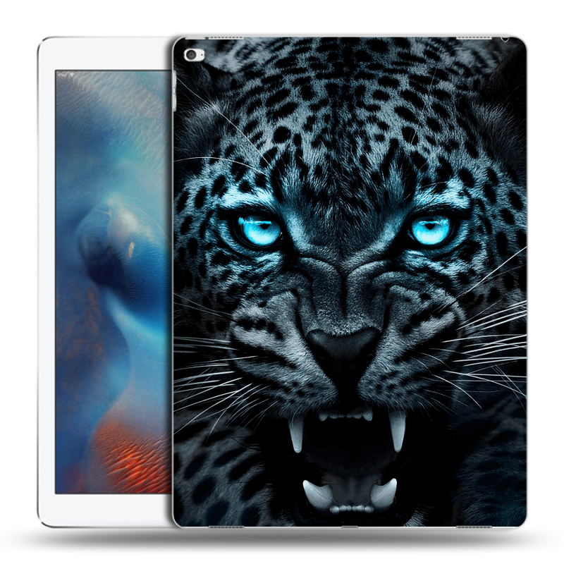 Силиконовый чехол на Ipad Pro с принтом Темный леопард Силиконовый чехол на Ipad Pro с принтом Темный леопард