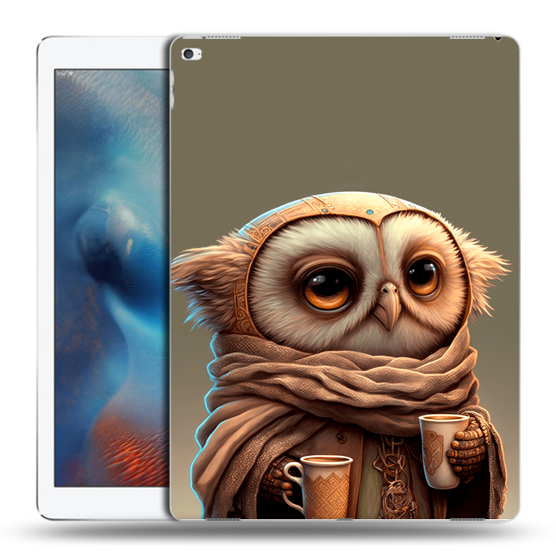 Силиконовый чехол на Ipad Pro с принтом Сова Силиконовый чехол на Ipad Pro с принтом Сова