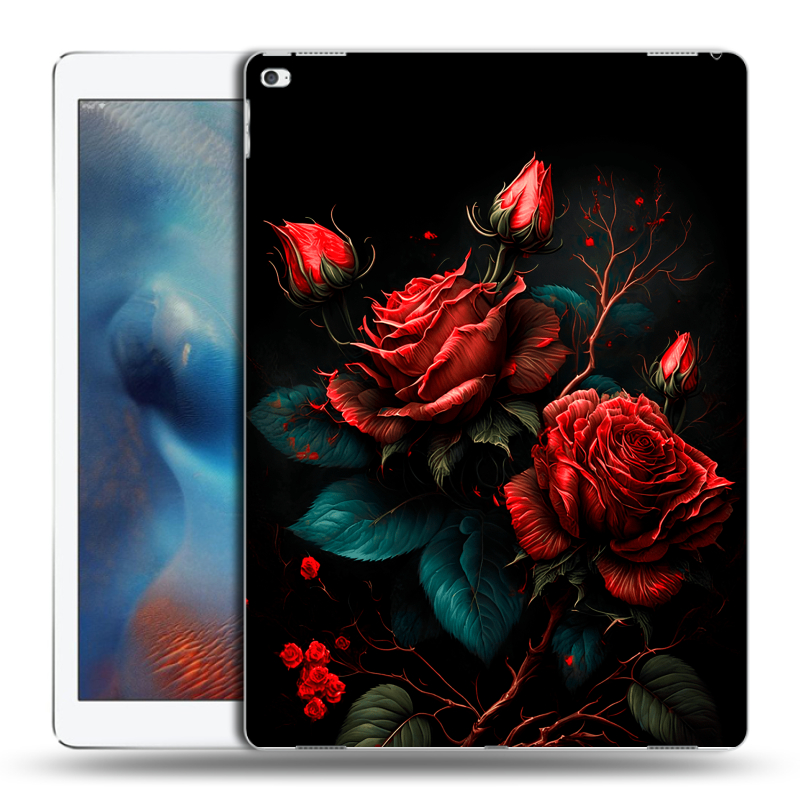Силиконовый чехол на Ipad Pro с принтом Розы красные Силиконовый чехол на Ipad Pro с принтом Розы красные