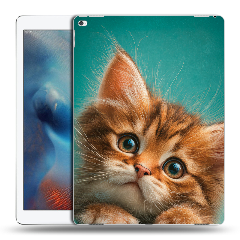 Пластиковый чехол на Ipad Pro с принтом котенок Пластиковый чехол на Ipad Pro с принтом котенок