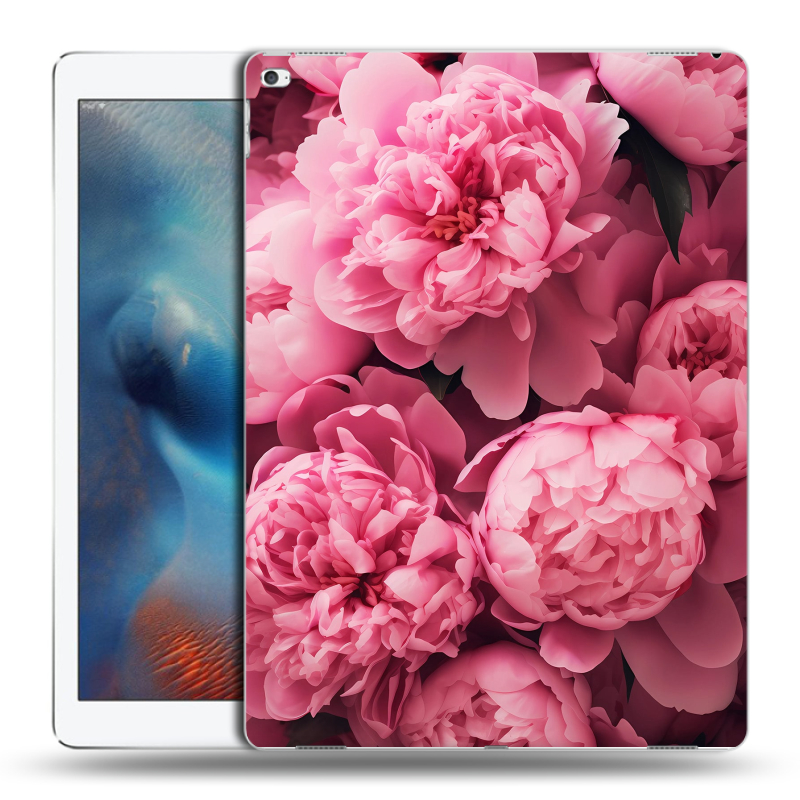 Пластиковый чехол на Ipad Pro с принтом цветы пионы Пластиковый чехол на Ipad Pro с принтом цветы пионы